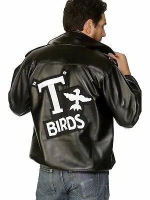 Mens T Bird Jacket Grease Danny 50s Rockabilly T'Bird Jacket TBird Costume Adult • $38.50