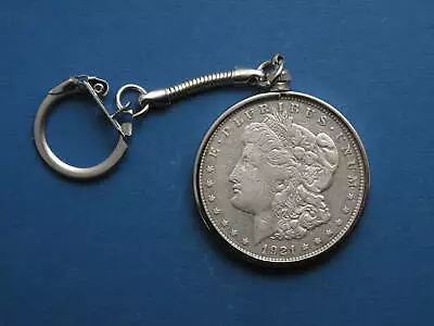 1921 Morgan Silver Dollar Key Chain 90% Silver US Coin .773oz  - Lot 360b3 • $47.77