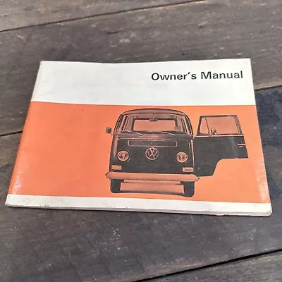 Volkswagen VW Kombi Van 1969 Genuine Owners Manual  • $64.22