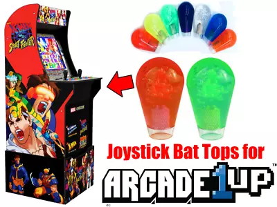 $11.95 • Buy Arcade1up X-Men Vs. Street Fighter - Translucent Joystick Bat Tops (Red/Green)