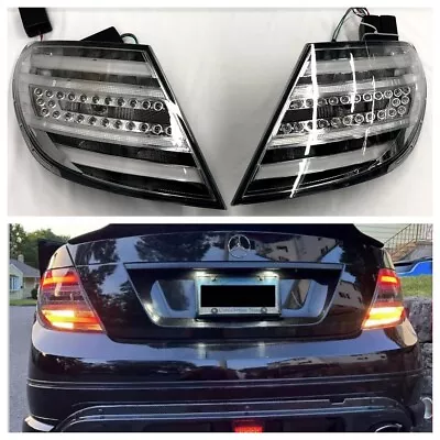 W204 LED Rear Lamp Lights For Mercedes Benz C Class  C180 C200 C300 C250 Smoke • $269.99