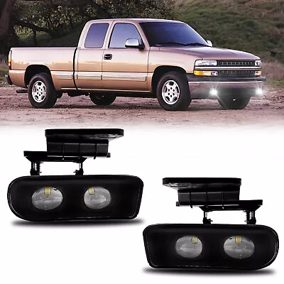 LED Fog Lights Lamps For Chevrolet 1999-2002 Silverado 2000-2006 Tahoe Suburban • $52.79