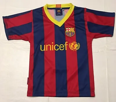 FCB Barcelona #10 Messi Size 4/Youth X-Small Soccer Futbol Jersey -Excellent • $23.99