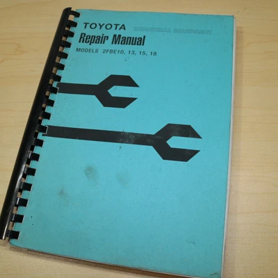 $112.50 • Buy TOYOTA 2FBE10 2FBE13 2FBE15 2FBE18 Electric Forklift Service Repair Shop Manual