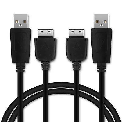 2x Charging Cable For Samsung GT-S3310 Classic GT-E2550 GT-B5722 SGH-L810 Black • £25.90