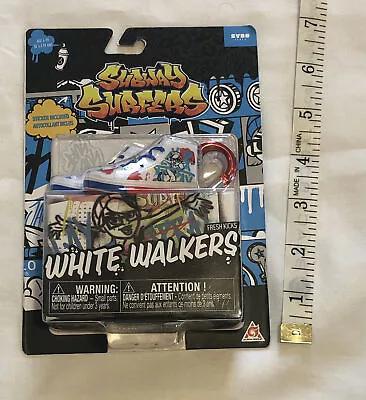 Subway Surfer Fresh Kicks White Walkers Mini Sneakers W/box & Keychain • $8