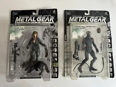 Konami McFarlane 1999 Metal Gear Solid Ninja & Sniper Wolf Action Figures • $40