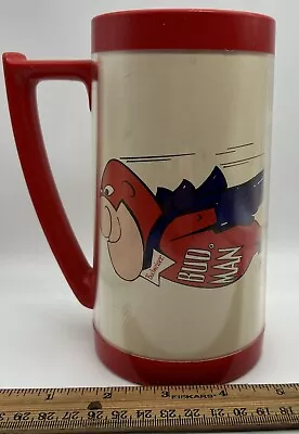 Vintage THERMO-SERV By West Bend Budweiser BUD MAN Plastic Beer Mug Stein USA • $19.99