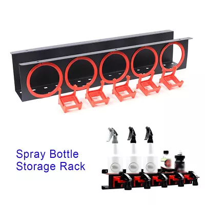 Spray Bottle Holder Aerosol Can Storage Rack Wall Mounted Van Garage • $32