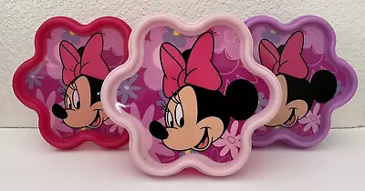 Set Of 3 Tupperware Disney Store Minnie Mouse Snack Lunch Container Flower Shape • $5.99