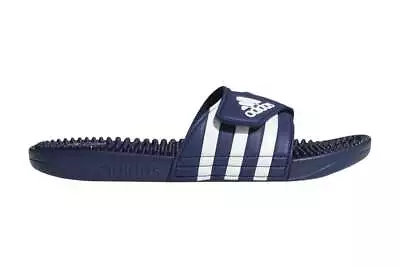 Adidas Men's Adissage Slides (Blue/White/Blue Size 10 US) Men's Sandals & • $62.98