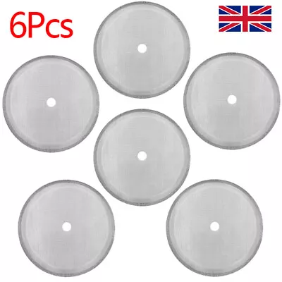 6Pcs Replacement Steel Filter Mesh For French Press Cafetiere Coffee Tea Maker • £4.99