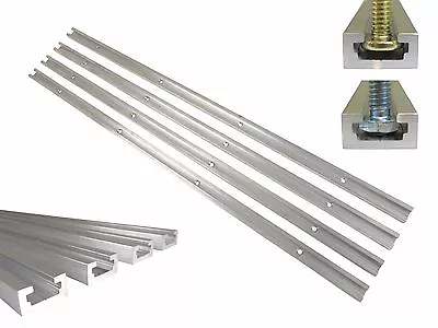 4 Each T Track 36  Aluminum 3/4  X 3/8  For 1/4  & 5/16  T Bolts & 1/4  Hex Bolt • $49.99