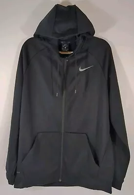 Men's Nike Therma Sphere Training Jacket 860511-010 Black Men's Large Dri-fit • $29.99