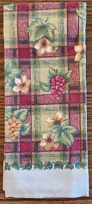 Vintage Fruit Floral Cotton/Linen 15.5 X26.75  Dish Towel NWOT Poland/USA • $11