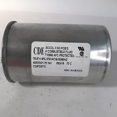 NOS CDE Eccol II 70uF / 370 VAC / 50-60 Hz Capacitor Buy 2 Get One Free! • $16.99