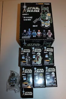 KUBRICK MEDICOM TOY Star Wars Series 1 Bounty Hunters + Display Box! Fett Bossk • $89.77