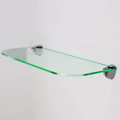 Glass Effect Straight Acrylic Shelves - 5mm Shatterproof Material - Brackets Inc • £12.10