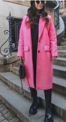 ZARA Hot Pink Coat M • $95