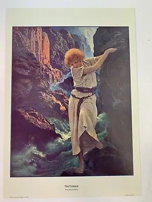 Maxfield Parrish Print  The Canyon  7  X 10  Litho On Card Stock Vibrant Colors • $6