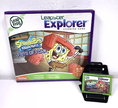 Leapfrog Leapster Explorer Spongebob Squarepants Fists Of Foam Game - No Manual • £8.99