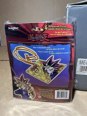 Rare Vintage 1996 Yu-Gi-Oh! Cardboard Millennium Puzzle Party Favors - Pack Of 4 • $27.61