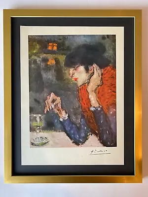 $119 • Buy Pablo Picasso+ Original 1954 + Signed + Hand Tipped Colorplate Absinthe Drinker