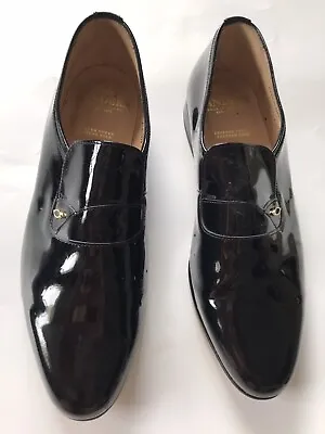 £52 • Buy Sanders Made In England Leather Slip On Formal Shoes Size UK 12 Patent