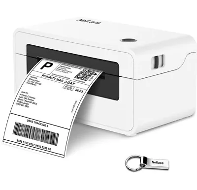 No Box- NefLaca Thermal Label Printer- Has Instructions All Cords USB CD Etc • $35