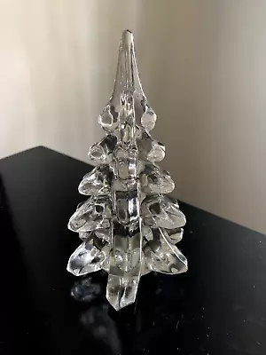 Vintage Hand Made Crystal 8  Tall  Christmas Tree • $24.95