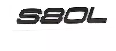 For VOLVO S80L Rear Boot Trunk Emblem Sticker Letter Badge Matte Black • $20.95