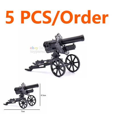 MOC WWII Military Weapon Howitzer Model Toy Set Mini Toy Figures Black • $14.47