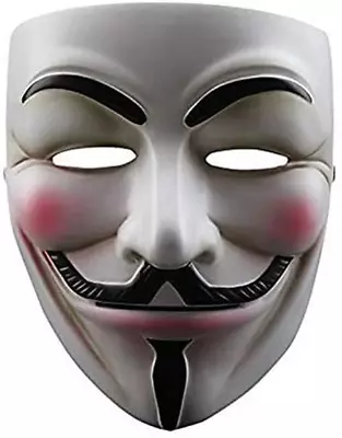 V For Vendetta Guy Fawkes Mask Quality Anonymous Mask Halloween Costume Hackers  • $46.30