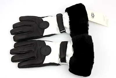 Ugg Performance Smart Gloves With Fur White/ Black Color Size S/m Or L/xl • $69.97