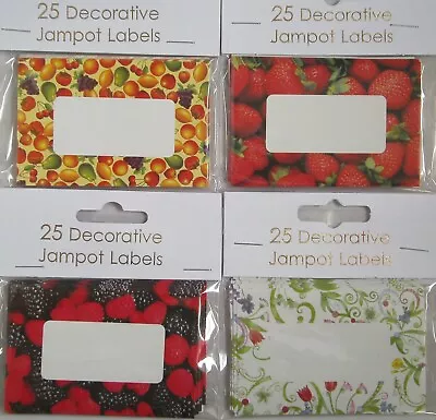 £3.79 • Buy 25x Jam Pot Preserving Label For Jam Preserves Chutney Pickle Marmalade Sticker 