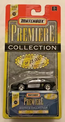 Matchbox Premiere Collection/Exotics Collection/Ferrari Testarossa Black/Vintage • $12.49