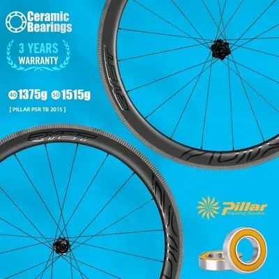 $373.52 • Buy 700C Road Bike Wheels V Brake Tubeless Clincher Wheelset 40/50mm 1423/2015 Spoke