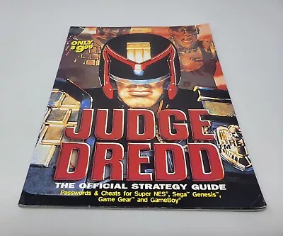 Judge Dredd The Official Strategy Guide SNES Brady Games VN Free US Ship • $129.99