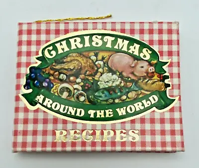 Vintage 1981 Sears Roebuck Christmas Around The World RECIPES Miniature Book • $10.95