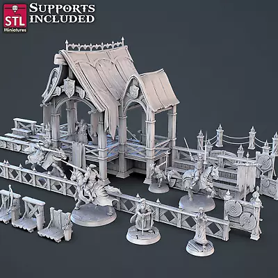 Jousting Set DnD Legion Terrain Scenery Tabletop Miniatures 28mm • $9.95