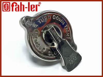 £13.95 • Buy Fahler Stainless Steel Radiator Rad Cap + Release Valve 20 LBS / PSI 