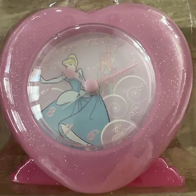 Vintage Disney Dancing Princess Pink Clock Cinderella In Box New • $8