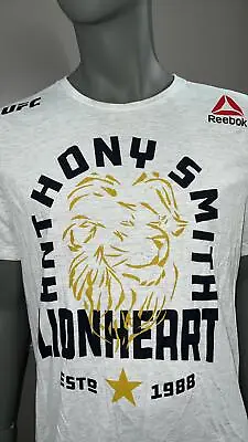 Official Authentic Reebok UFC Anthony Smith Walkout Jerseys Light Grey Adults • £24.99