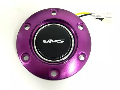 Vms Racing Purple Steering Wheel Ring & Horn Button Bk B • $24.95