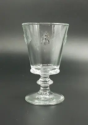 La Rochere Wine Glass / Stemmed Goblet Paris France Musees- Embossed Bee 5.5  • $15.99