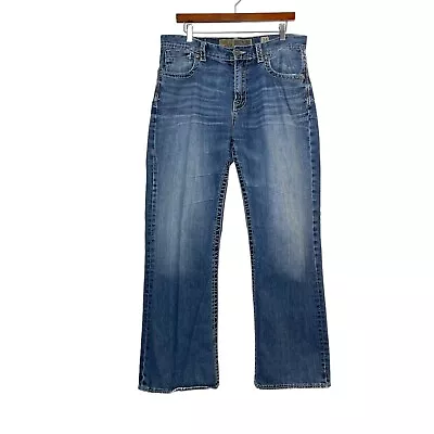 BKE Tyler Medium Wash Blue Jeans- Thick Stitch- Men’s Size 34x32 • $37.95