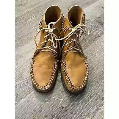 Vibram Vintage Women’s Size 8 Leather Moccasin Boots • $149