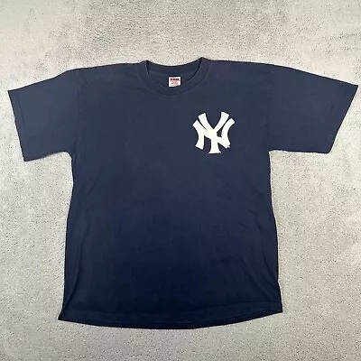 Vtg New York Yankees Shirt Adult Size XL Blue Mariano Rivera MLB Baseball TND • $24.99