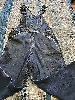 Roebuck  Bib Overalls Men's Blue Denim Carpenter  34 X 30  • $24