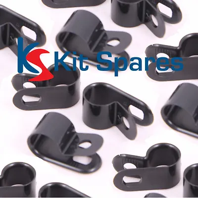 £7.15 • Buy Multi Pack Of 80 Black Plastic P Clips - FAS0157 - Fastening, Fixing, Securing. 